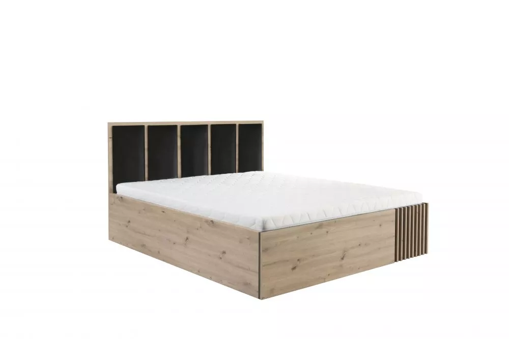Gulta Cali C16 ar stelāžu Guļamvietas platums: 160 cm, Korpusa krāsa: ozols artisan, Guļamvietas garums: 200 cm, stelāža