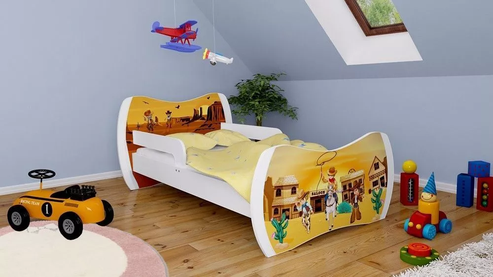 Bērnu gulta Dream L03 160x80 DM12 ar stelāžu Guļamvietas platums: 80 cm, Guļamvietas garums: 160 cm, · 104 × 164 × 71 cm