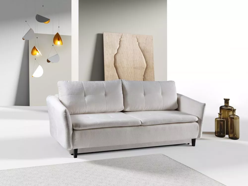 Dīvāns Grener standard · Gaišais krēms · 99 × 230 × 88 cm