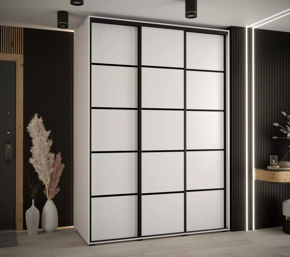 Skapis Cannes 4 · Balts · 170 × 60 × 205.2 cm