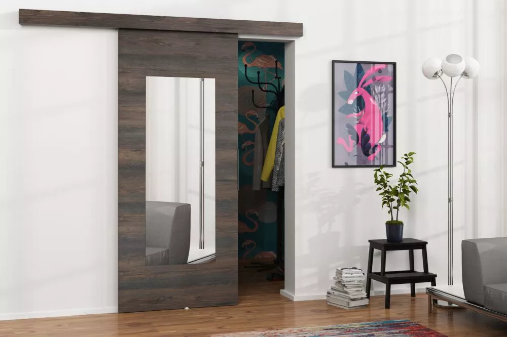 Bīdāmās durvis Malibu M-7 · Tumšais osis · 86 × 205 cm