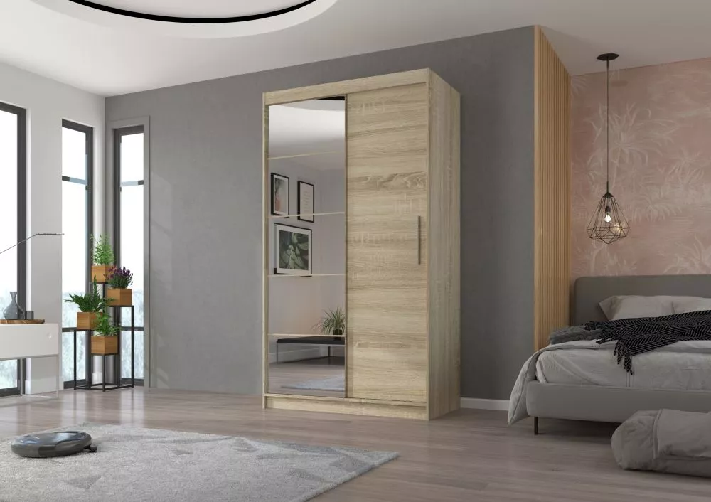 Skapis Esti · Sonoma · 120 × 59 × 215 cm