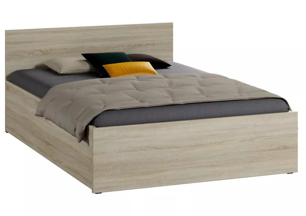 Gulta DM1 Magnat ar stelāžu Guļamvietas platums: 160 cm, Guļamvietas garums: 200 cm, · Ozols sonoma · 165 × 206 × 80 cm