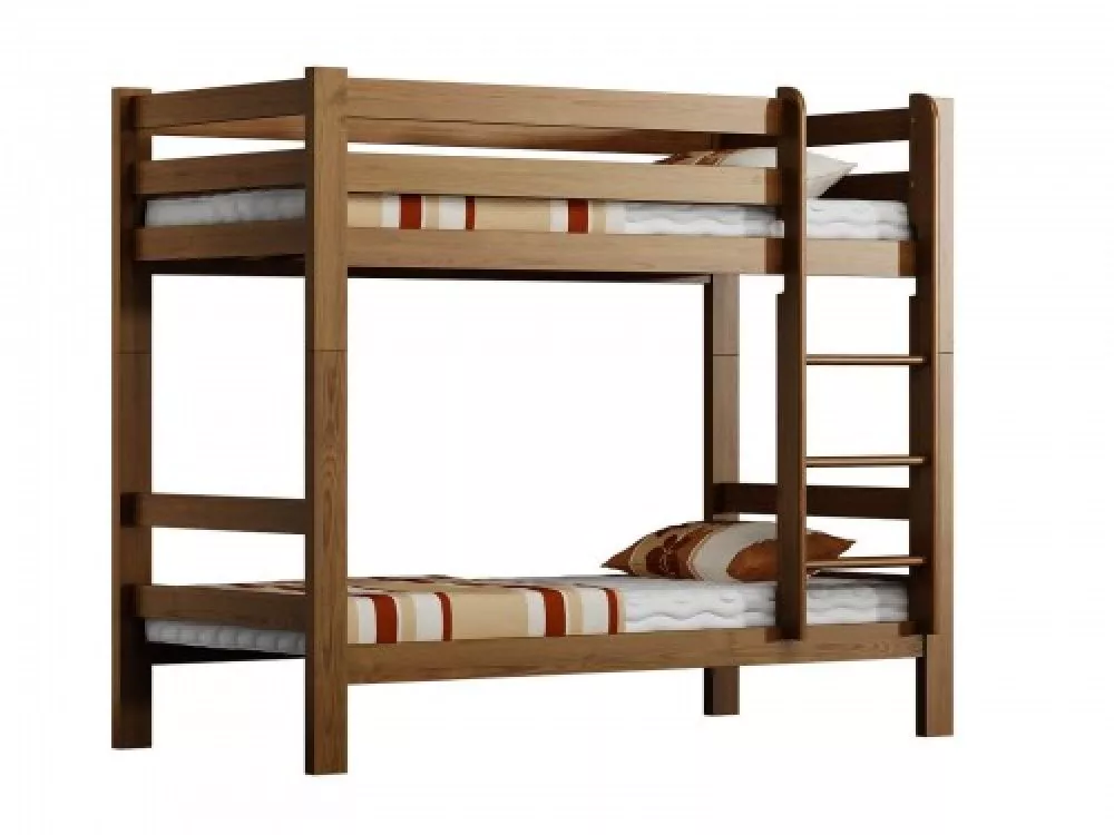 Gulta Bunk NK ar stelāžam Guļamvietas platums: 90 cm, Guļamvietas garums: 200 cm, stelāžas tips: koka, · Eiropas ozols ·