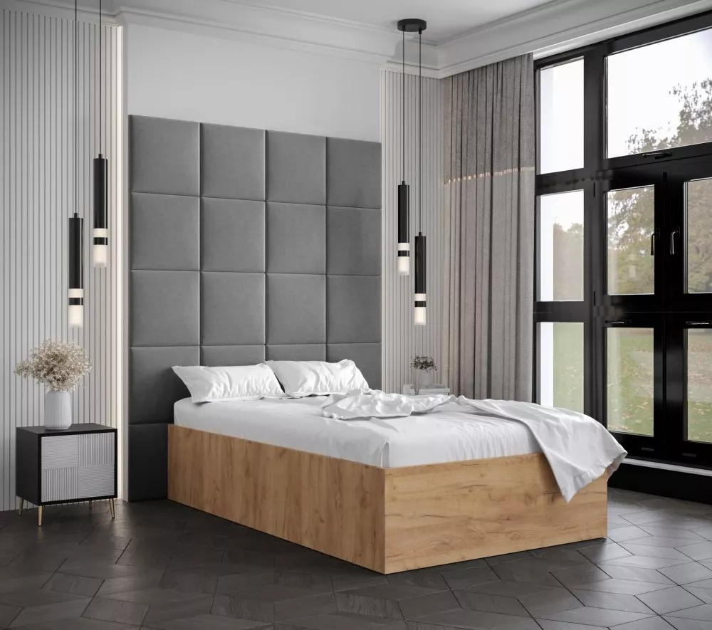 Gulta Bella 3 ar stelāžu Guļamvietas platums: 120 cm, Korpusa krāsa: ozols kraft zelts, Guļamvietas garums: 200 cm, stel