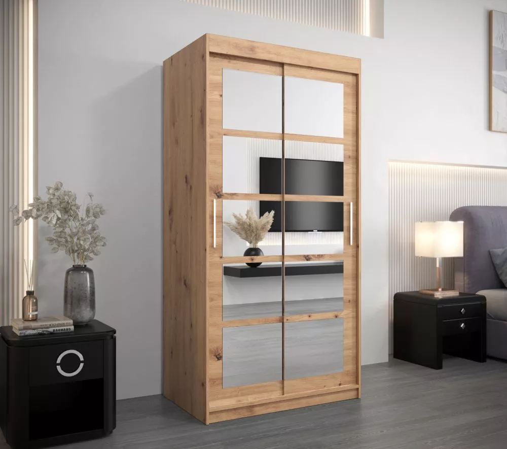 Skapis Roma 2 · Ozols artisan · 100 × 62 × 200 cm