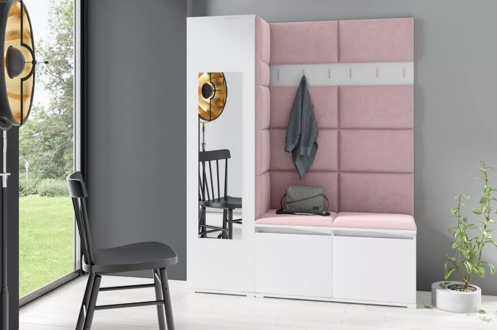 Apavu plaukts Emi 14 Trinity Korpusa krāsa: balts, · 145 × 185 × 40 cm