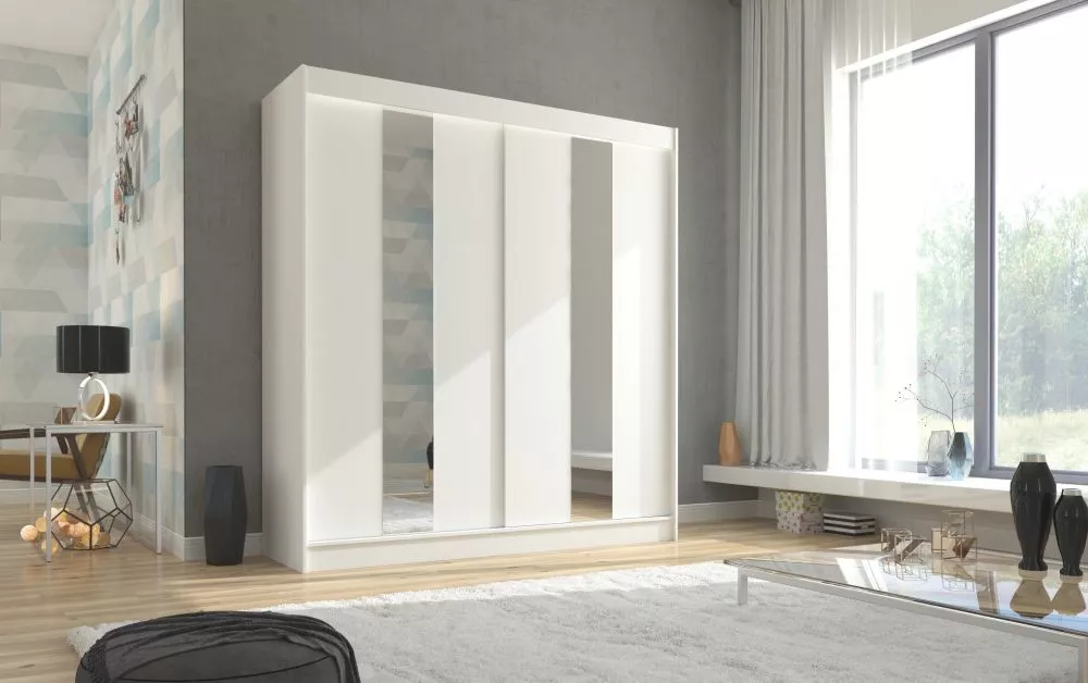Skapis Balton · Balts · 200 × 61 × 215 cm