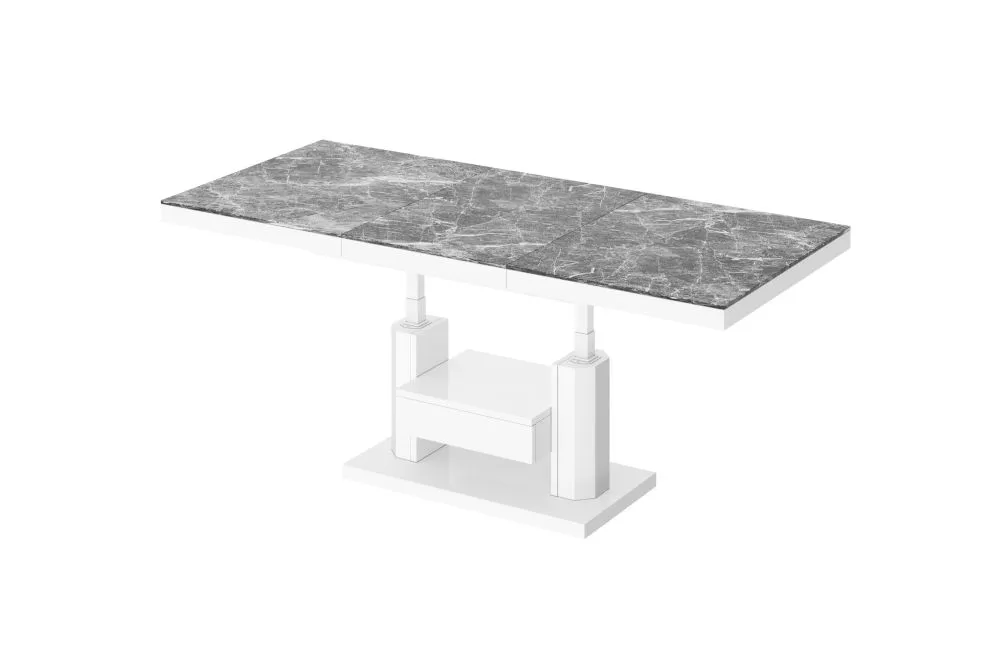 Žurnālgalds Quadro Max Matte Korpusa krāsa: tumšais marmors, · 120 × 75 × 56 cm