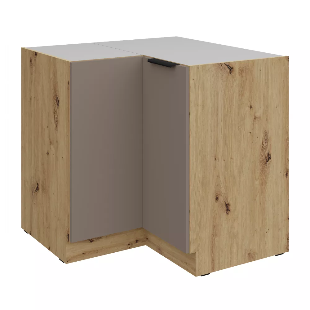 Virtuves skapis Aria Sandgrau 90x90 DN 2F BB