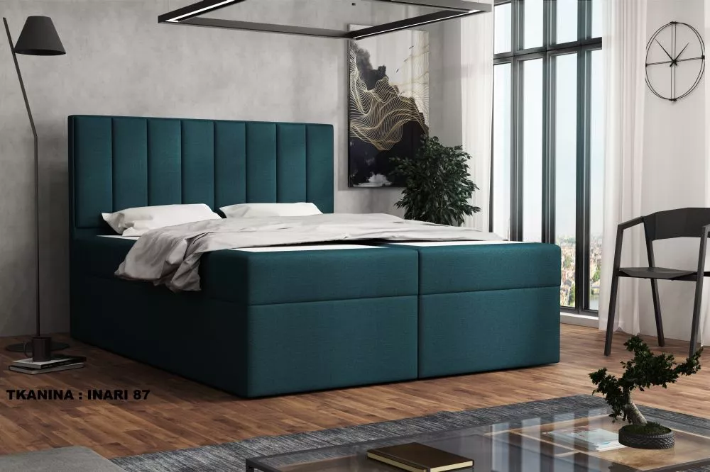 Gulta Silmo Standard Guļamvietas platums: 180 cm, Guļamvietas garums: 200 cm, · Tirkīzs · 182 × 210 × 120 cm