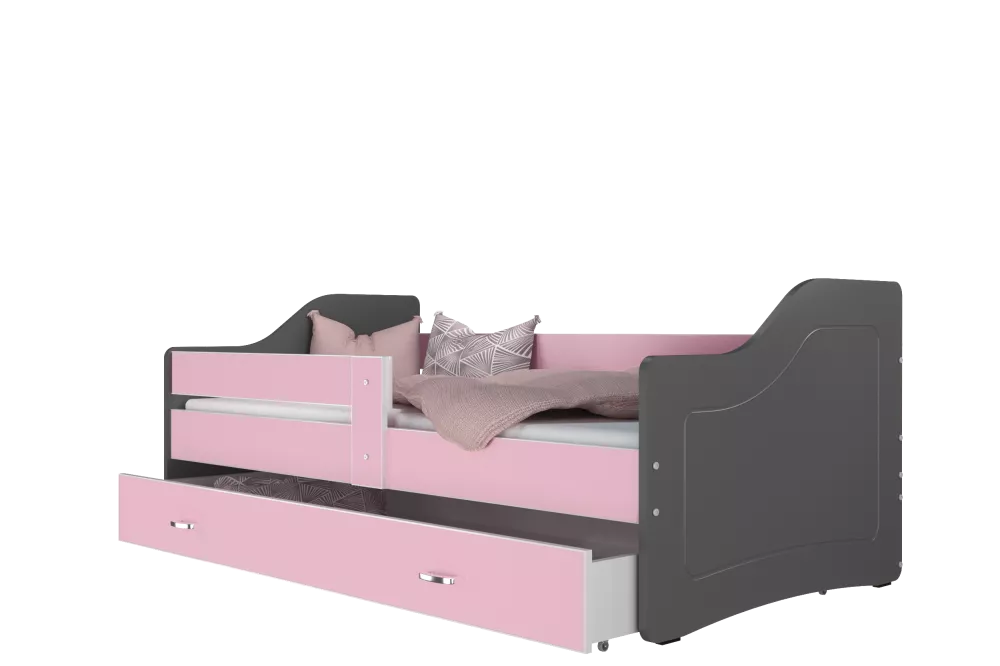 Bērnu gulta Sweety 80x200 ar stelāžu Guļamvietas platums: 80 cm, Guļamvietas garums: 200 cm, · 85 × 203 × 65 cm