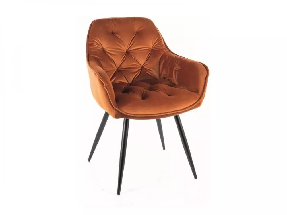 Krēsls Cherry Velvet · Oranžs · 87 × 57 × 43 cm