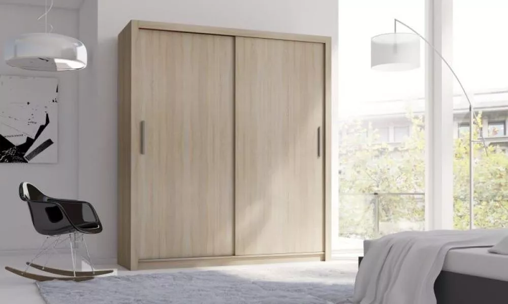 Skapis Mistral 180 · Ozols sonoma · 181 × 60 × 206 cm