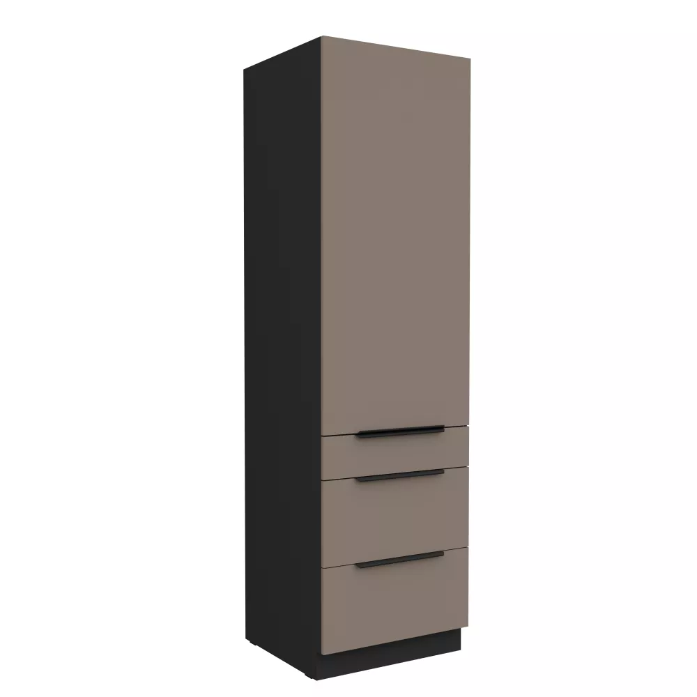 Virtuves skapis Aria Sandgrau 60 DKS-210 3S1F