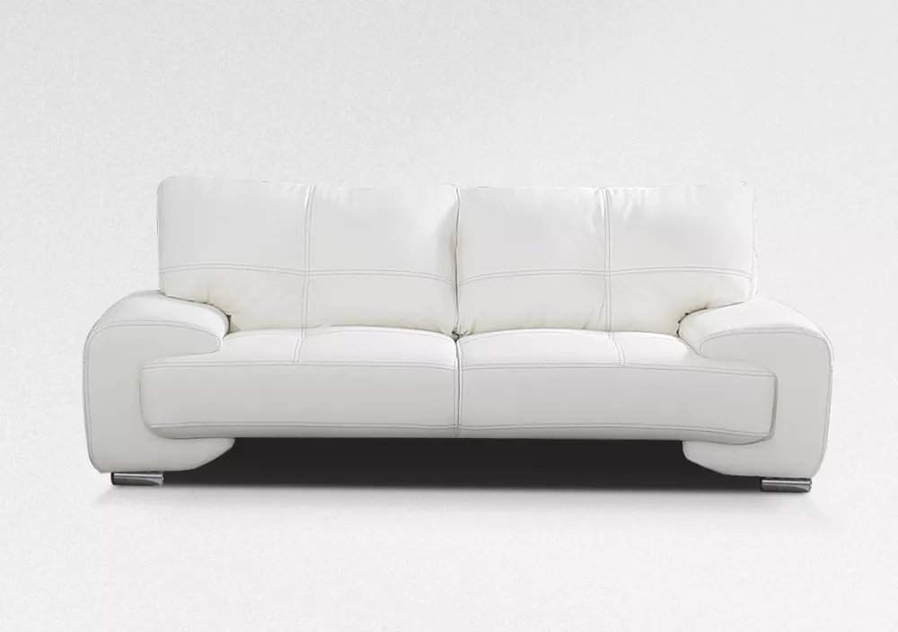 Dīvāns Omega Lux 3 Standard · Balts · 100 × 230 × 90 cm