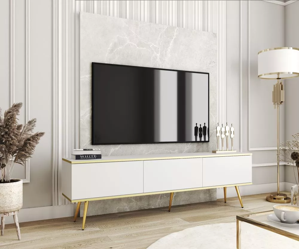 TV tumba Oro Gold · 175 × 32 × 53 cm