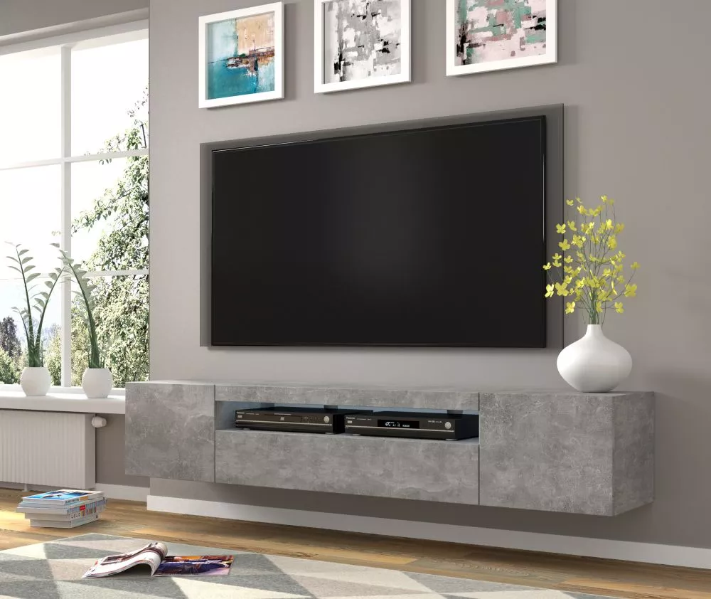 TV tumba Aura 200 ar LED · 200 × 37 × 36 cm