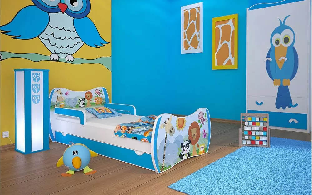 Bērnu gulta Dream L04 160x80 DM03 ar stelāžu Guļamvietas platums: 80 cm, Guļamvietas garums: 160 cm, · 104 × 164 × 71 cm