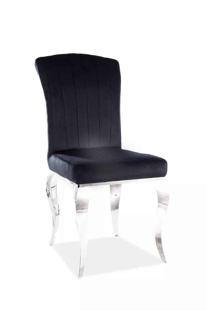 Krēsls Prince Velvet · Melns · 100 × 46 × 44 cm