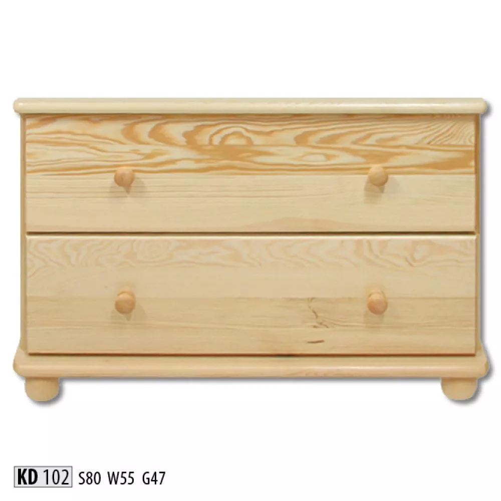 Kumode KD 102 · Priede · 80 × 47 × 55 cm