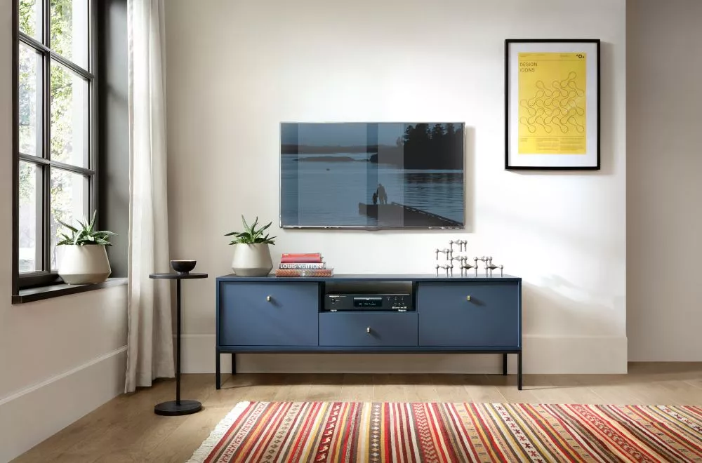 TV tumba Mono MRTV154 · Zils · 154 × 39 × 56 cm