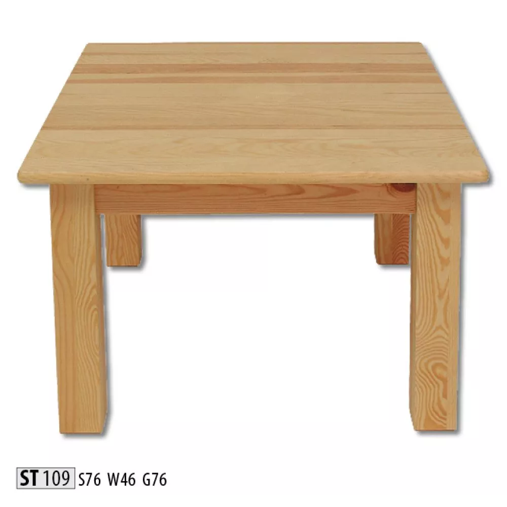 Žurnālgalds ST 109 · Priede · 76 × 76 × 46 cm