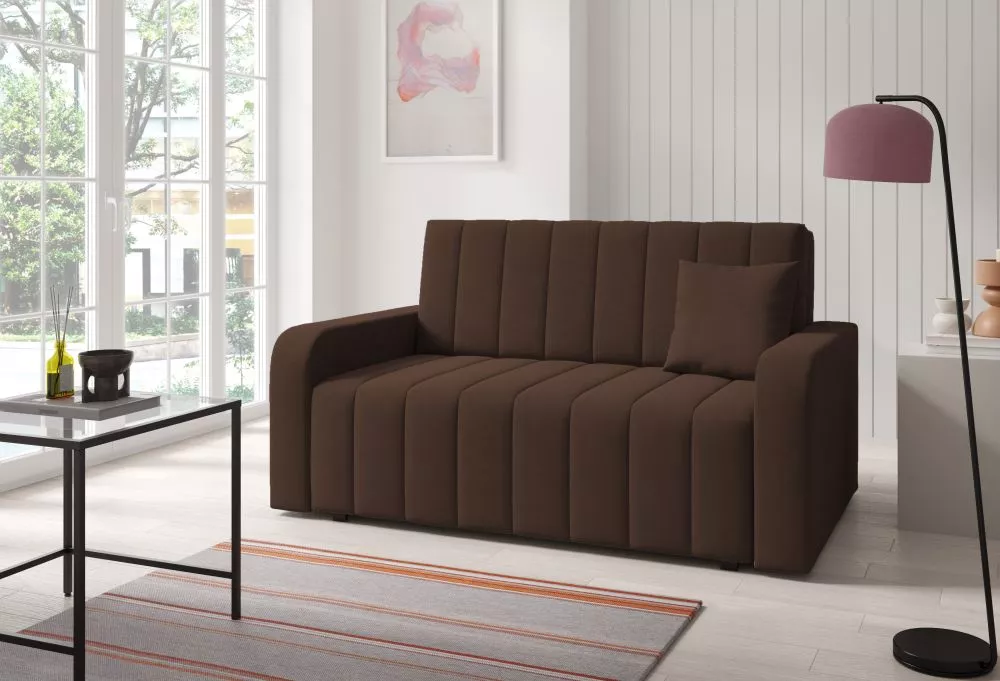 Mīksts krēsls Marko 3 standard Sēdvietas dziļums: 60 cm, · Brūns · 155 × 97 × 85 cm