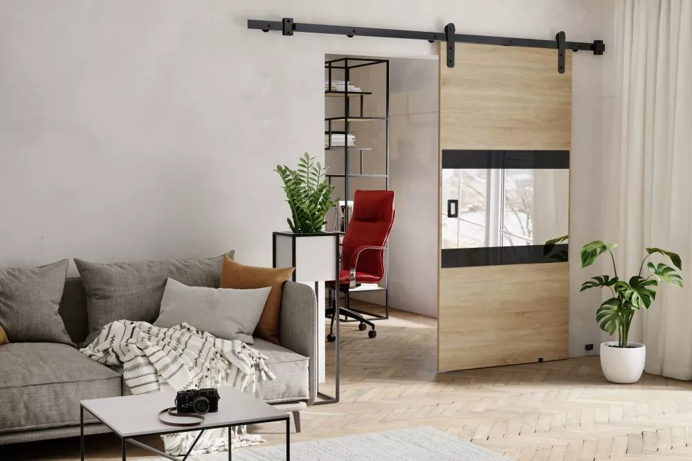 Bīdāmās durvis Mia Loft · Ozols sonoma · 86 × 205 cm