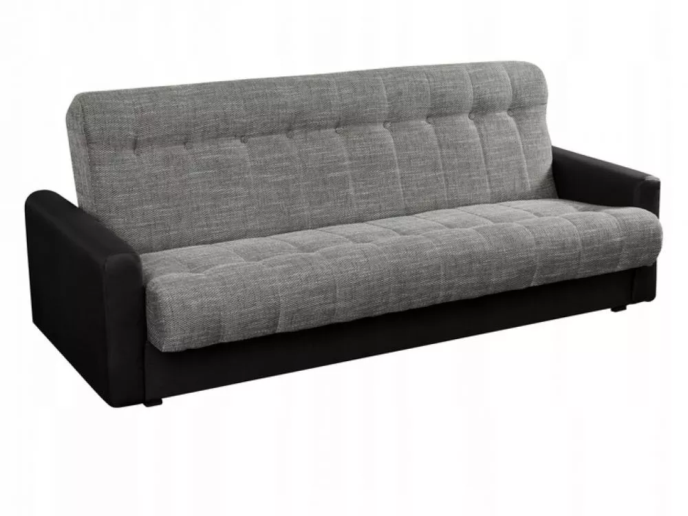 Dīvāns Marcin Classic standard · Pelēks + melns · 85 × 210 × 90 cm