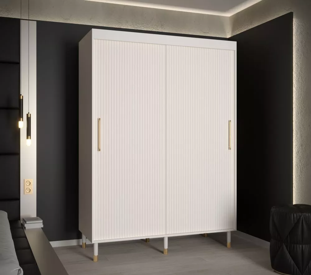 Skapis Calipso Slim 1 · Balts · 150 × 62 × 208 cm