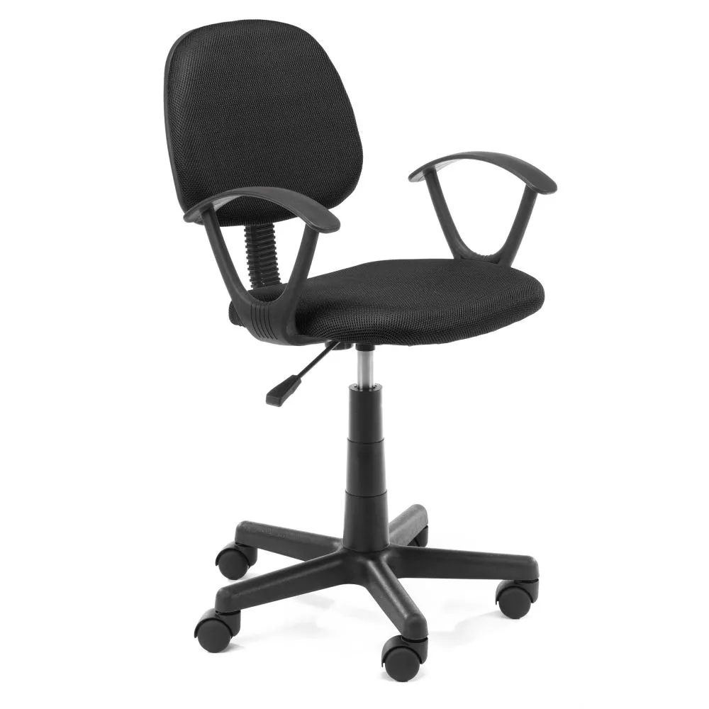 Datorkrēsls FD-3 Sēdvietas platums: 42 cm, · Melns · 52.5 × 54.5 × 78 cm