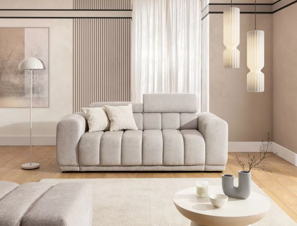 Dīvāns Augusto Sofa Standard · Bēši pelēks · 100 × 210 × 79 cm