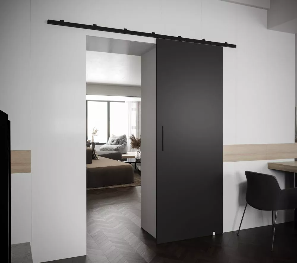 Bīdāmās durvis Zonda 1 · Melns · 70 × 204 cm