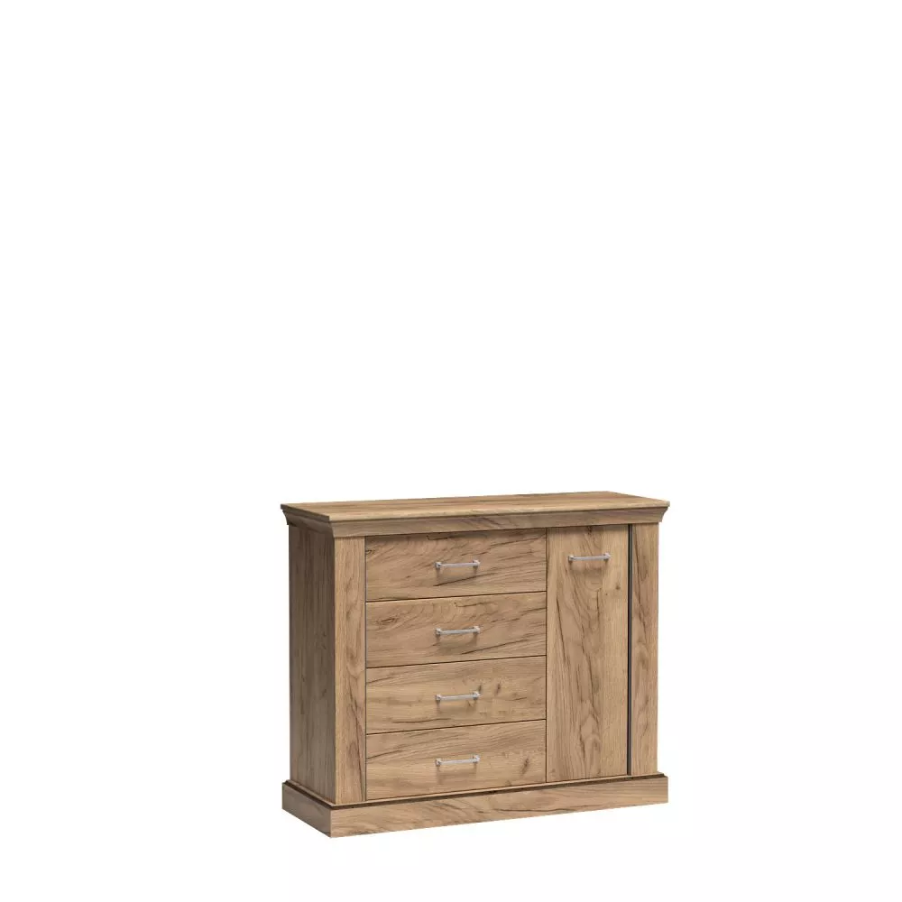 Kumode Antica A2 · Ozols craft zelts · 114 × 42 × 95.5 cm