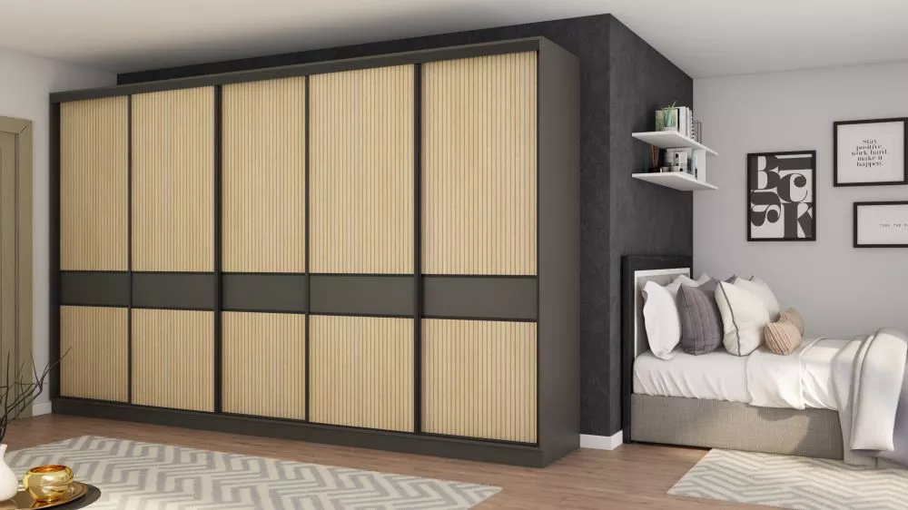Skapis Wardrobe 5D4S 360 · 360 × 65 × 244 cm