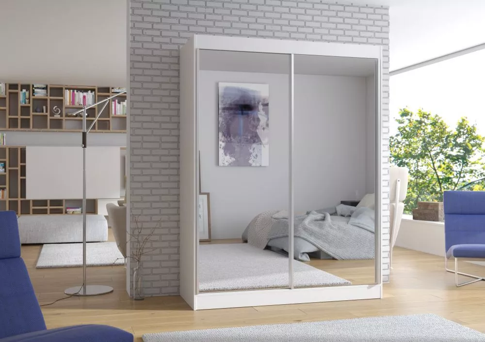 Skapis Florest · Balts · 150 × 58 × 200 cm