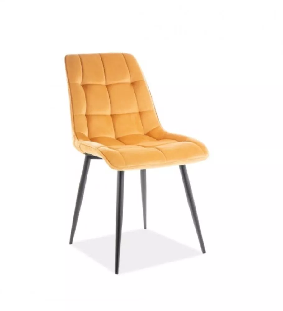 Krēsls Chic Velvet · Dzeltens · 88 × 50 × 43 cm