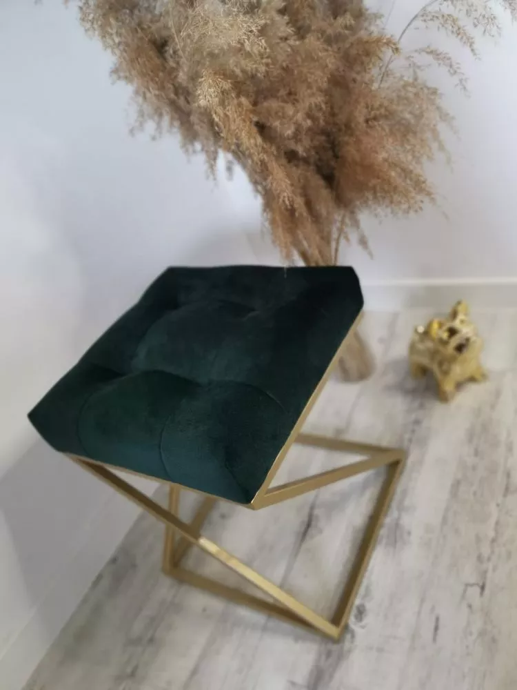 Pufs Kiko Gold Standard Auduma numurs: Velutti 38, · Zaļš · 35 × 44 × 35 cm