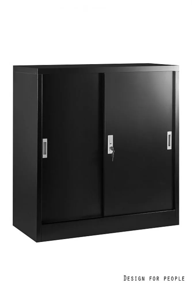 Grāmatu skapis XD-020 · Melns · 85 × 39 × 90 cm