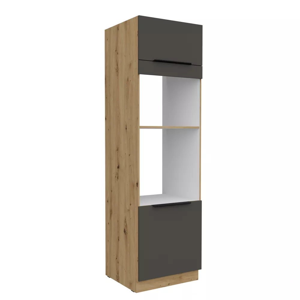 Virtuves skapis Aria Graphite 60 DPM-210 2F