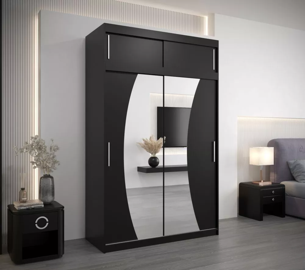 Skapis Wave Dream Premium · Melns · 150 × 62 × 240 cm
