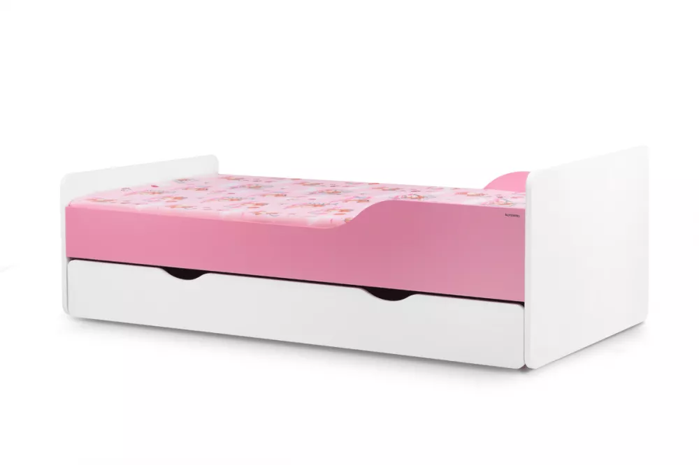 Bērnu gulta Pabis L07 ar stelāžu Guļamvietas platums: 80 cm, Guļamvietas garums: 160 cm, · 84 × 164 × 55 cm