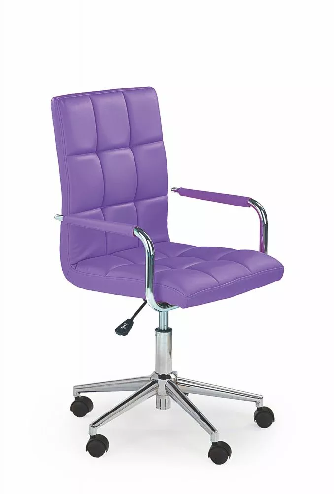 Datorkrēsls Gonzo 2 Sēdvietas platums: 45 cm, Materiāls: metāls, · Violets · 53 × 60 × 98 cm