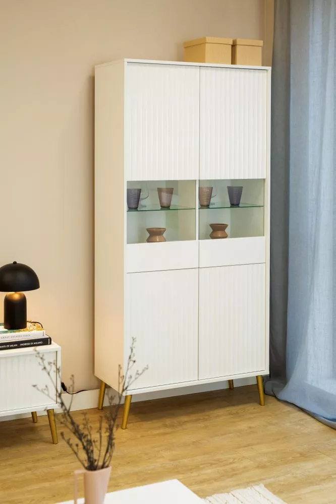 Sekcija Barcelona R4D · Balts · 90 × 40 × 193 cm