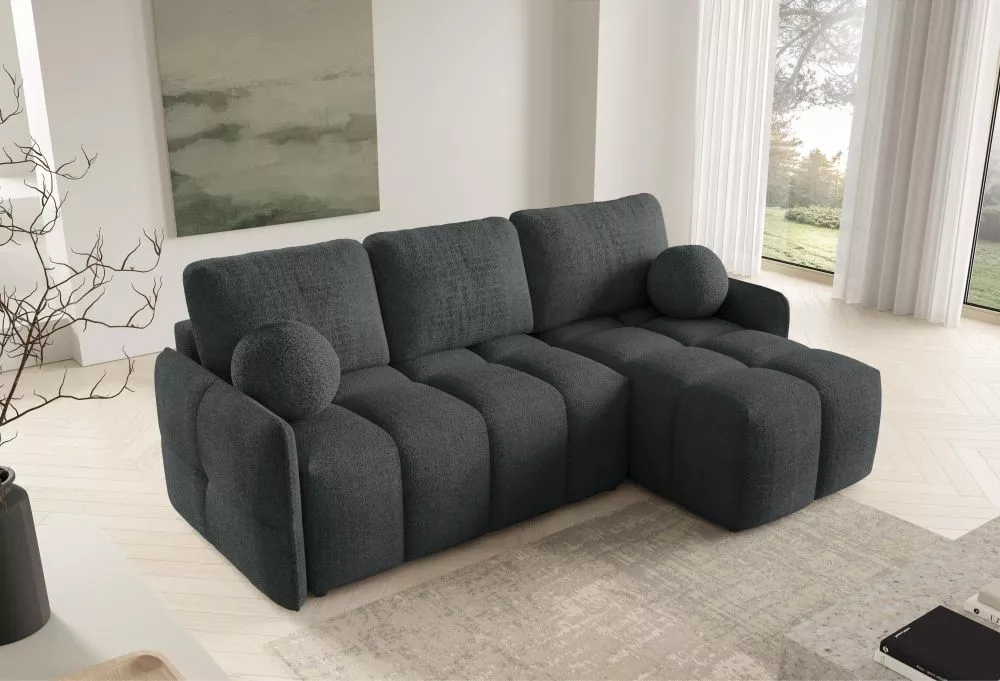 Dīvāns Moon Premium standard · Grafīts · 145 × 220 × 95 cm
