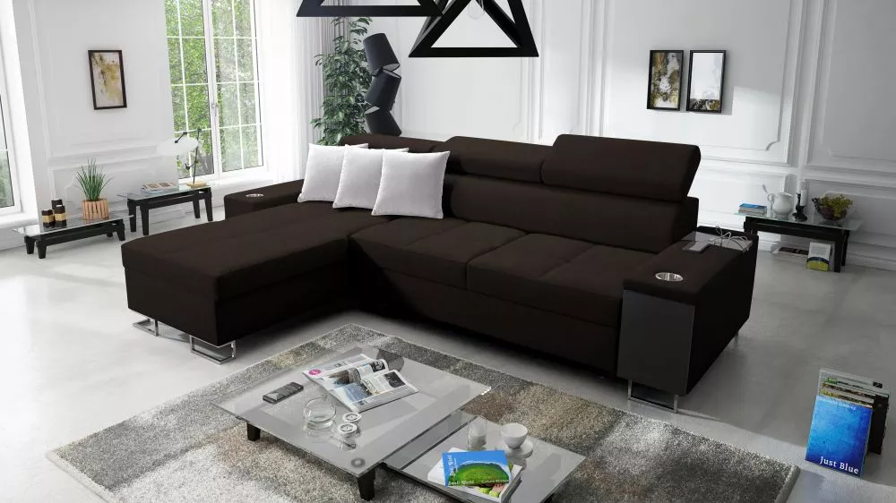 Dīvāns Morena 1 Maxi Standard · Tumši brūns · 183 × 290 cm