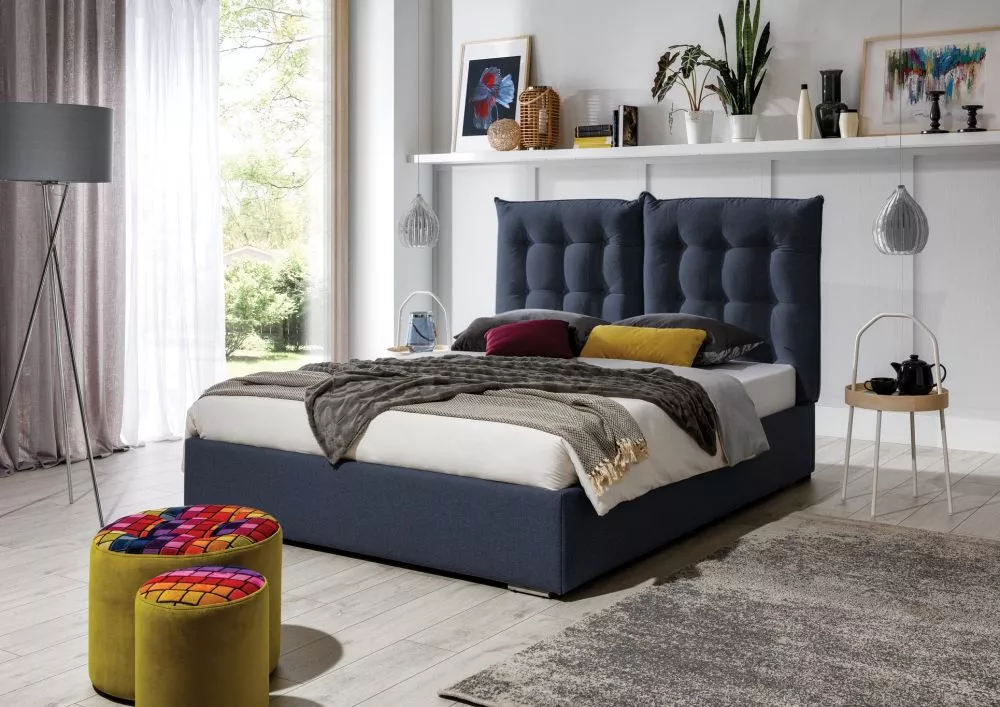 Gulta Szymon Premium Standard ar stelāžu Guļamvietas platums: 180 cm, Guļamvietas garums: 200 cm, stelāžas tips: Elastīg
