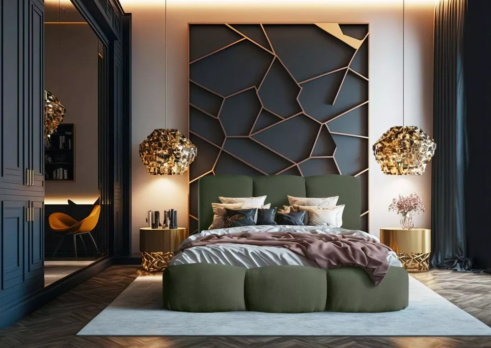 Gulta Allure Boston Standard ar stelāžu Guļamvietas platums: 180 cm, Guļamvietas garums: 200 cm, stelāžas tips: koka, · 