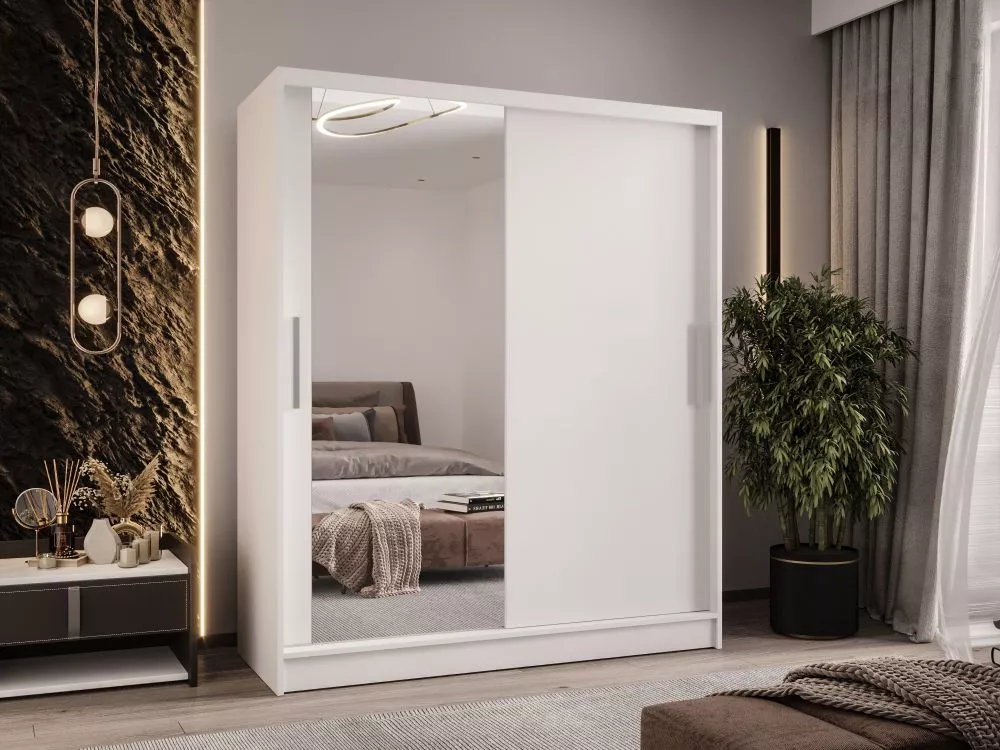 Skapis Wienna 6 · Balts · 150 × 58 × 200 cm